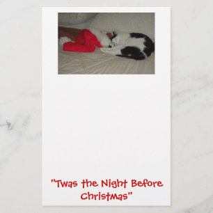 Papeterie C'était la nuit avant Noël Kitten