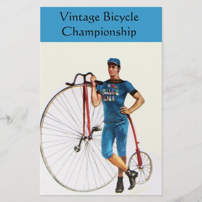 Papeterie Championnat vintage de vélo (Devant)