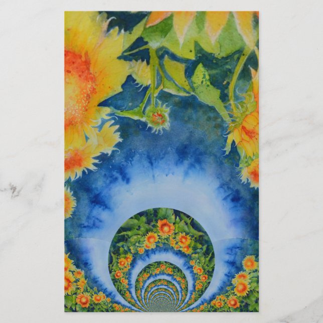 Papeterie Champs de tournesol pour toujours (Devant)