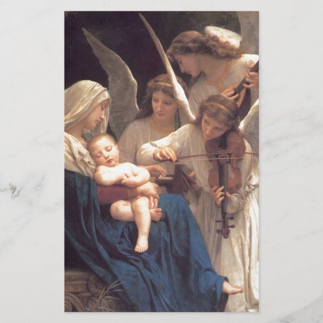 Papeterie Chanson des anges - William-Adolphe Bouguereau (Devant)