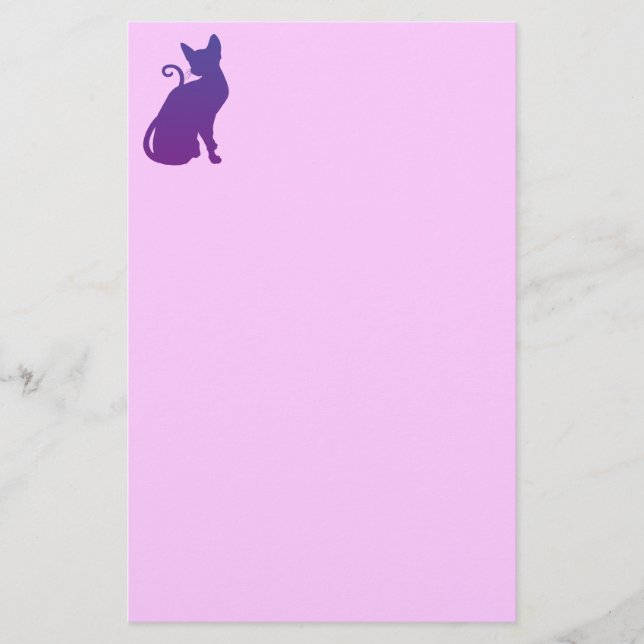 Papeterie Chat Violet (Devant)