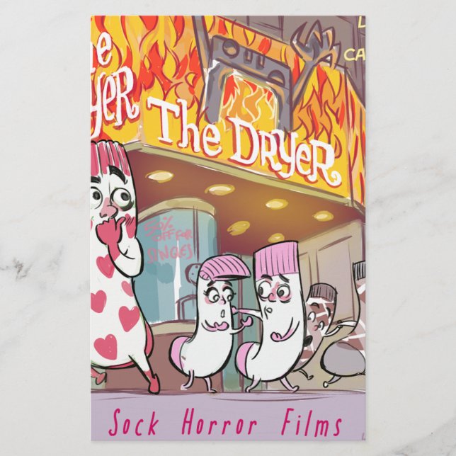 Papeterie Chaussettes Films D'Horreur Le Sèche Drôle (Devant)