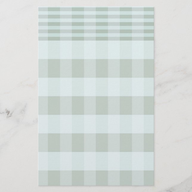 Papeterie Checkered verte avec du charme (Devant)