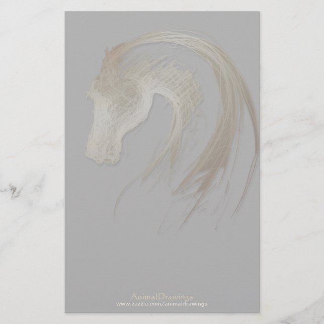 Papeterie Cheval Chinois Année Zodiac Anniversaire Papier à  (Devant)