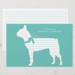 Papeterie Chien de Boston Terrier Puppy