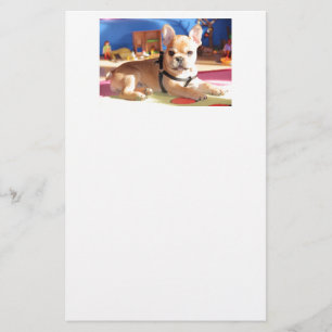 Papeterie chiot de bouledogue français mignon