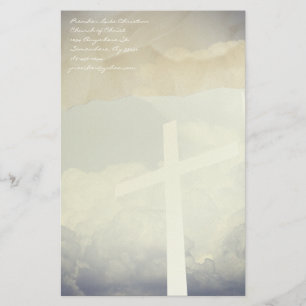 Papeterie Christian Cross Sur Nuages