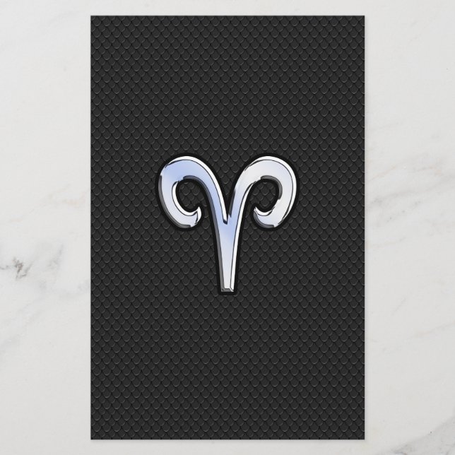 Papeterie Chrome Comme Aries Signe Zodiaque (Devant)