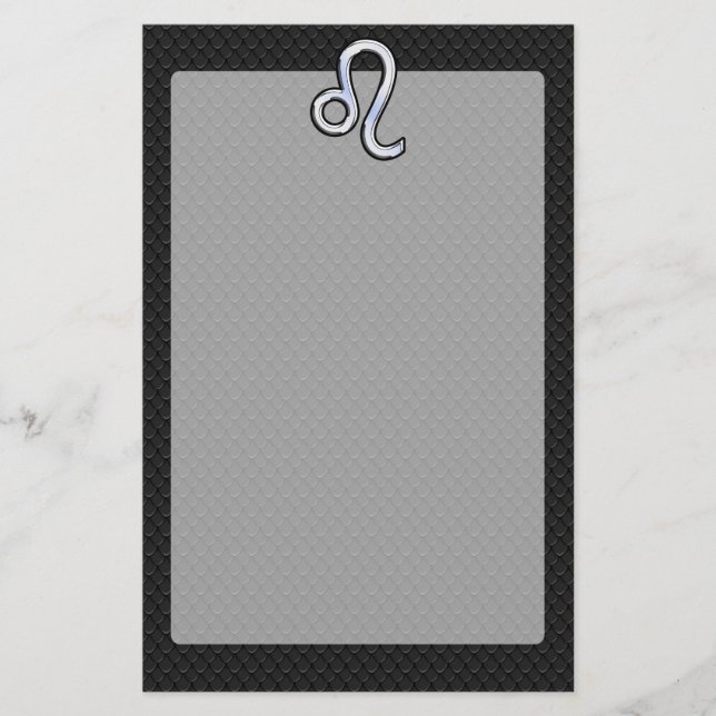 Papeterie Chrome Comme Leo Zodiac Connexion peau de serpent (Devant)