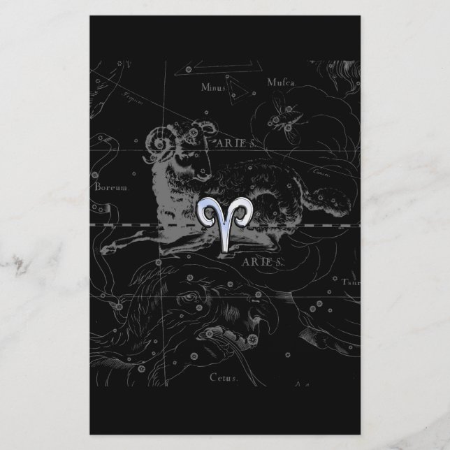 Papeterie Chrome Style Aries Zodiac Connexion Hevelius (Devant)