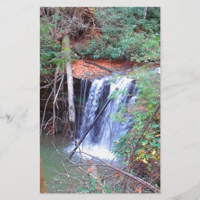 Papeterie Chute d'eau du sentier randonnée (Devant)