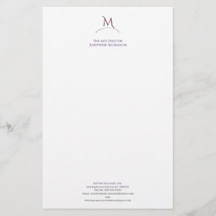 Papeterie Cinzel Monogramme Papier à lettres