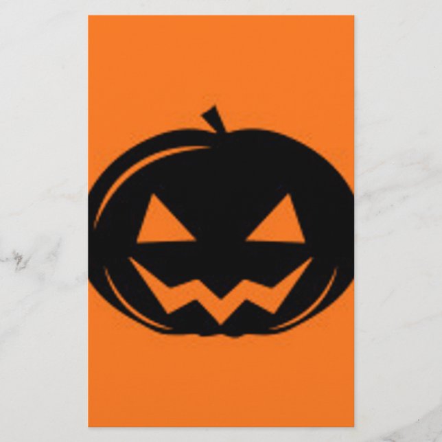 Papeterie Citrouille noir (Devant)