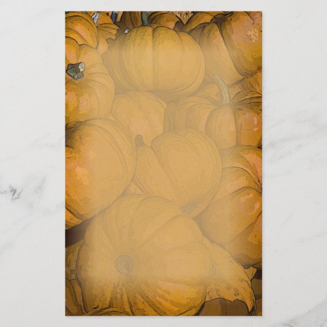 Papeterie Citrouilles d'automne orange (Devant)
