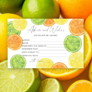 Papeterie Citrus - Conseils et Vœux pour Enterrement de Vie