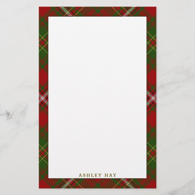 Papeterie Clan Hay Tartan Plaid (Devant)