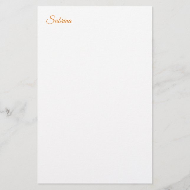 Papeterie Classic Plain Simple Clean Nom professionnel (Devant)
