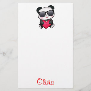 Papeterie Coeur frais de Saint-Valentin de lunettes de