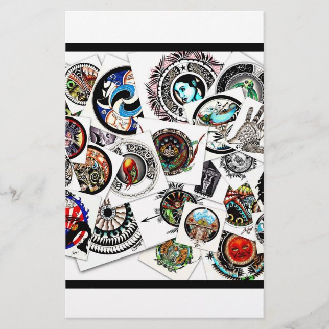 Papeterie Collage des dessins (Devant)