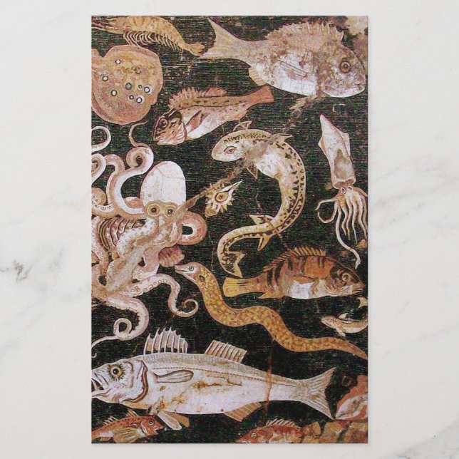 PAPETERIE COLLECTE POMPEII / OCÉAN - SCÈNE DE VIE MARINE (Devant)
