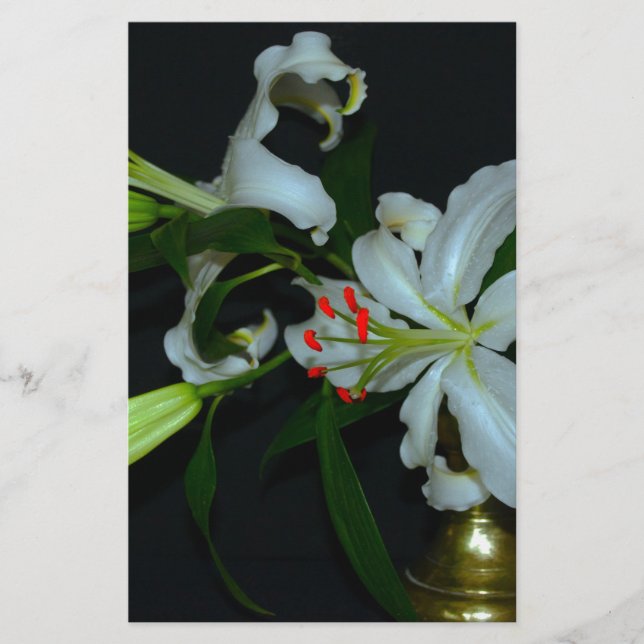 Papeterie Collection Irlandaise de laiton et de fleurs (Devant)