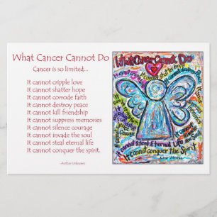 Papeterie colorée Ange Cancer