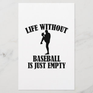 Papeterie conception de base-ball