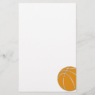 Papeterie Conception de basket-ball en Orange traditionnel e