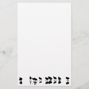 Papeterie Conception de foulque maroule - noir sur le blanc