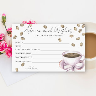 Papeterie Conseils et vœux de mariage pour le café
