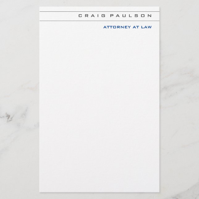 Papeterie Consultant en noir et blanc Profession libérale d' (Devant)