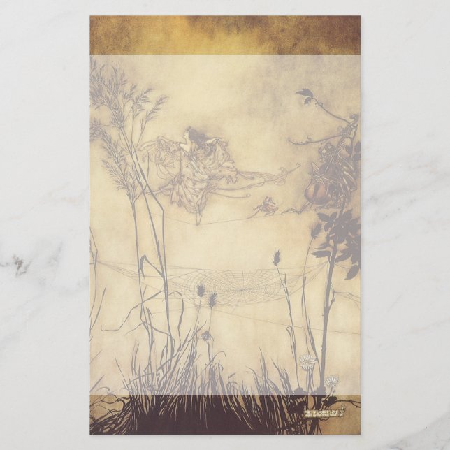 Papeterie Conte de fées vintage, Tightrope de la fée par (Devant)