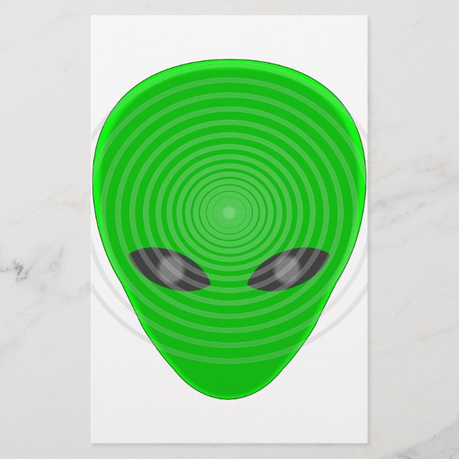 Papeterie Contrôle mental de la tête de l'Alien (Devant)