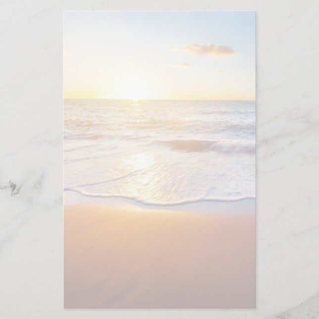 Papeterie Coucher de soleil et plage (Devant)