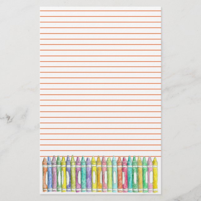 Papeterie Couleur de l'école Crayon Enseignant Orange Linked (Devant)