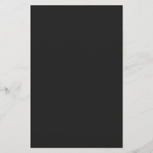 Papeterie Couleur unie noire étrange (Devant)