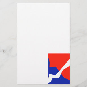 Papeterie Couleurs du drapeau bleu rouge blanc