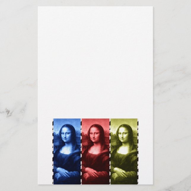 Papeterie Couleurs primaires Mona Lisa Poster de animal (Devant)