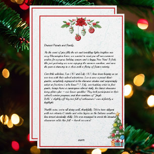Papeterie Country Christmas Family Newsletter Les deux côtés