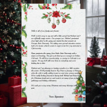 Country Christmas Family Newsletter Votre texte