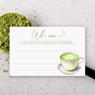 Papeterie Coupe Matcha Douche nuptiale Qui suis-je jeu
