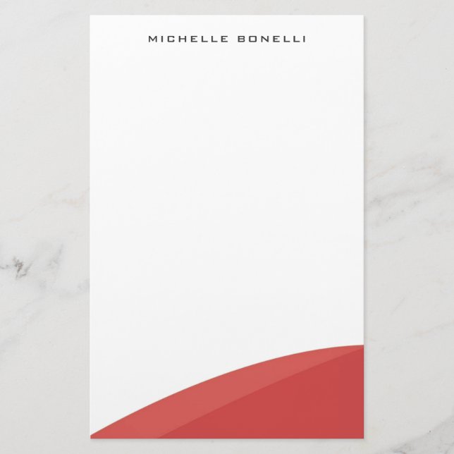 Papeterie Courbes professionnelles minimalistes modernes (Devant)