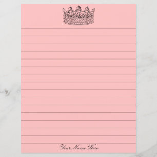 Papeterie Couronne rose