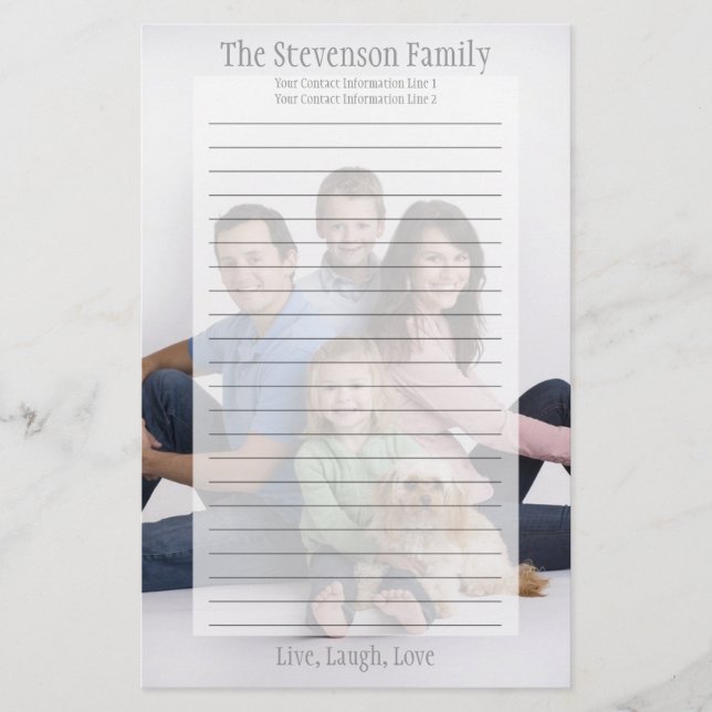 Papeterie Créez votre  papier à lettres (Devant)