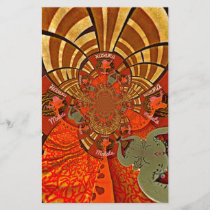 Papeterie Créez votre propre Giraffe africaine unique design