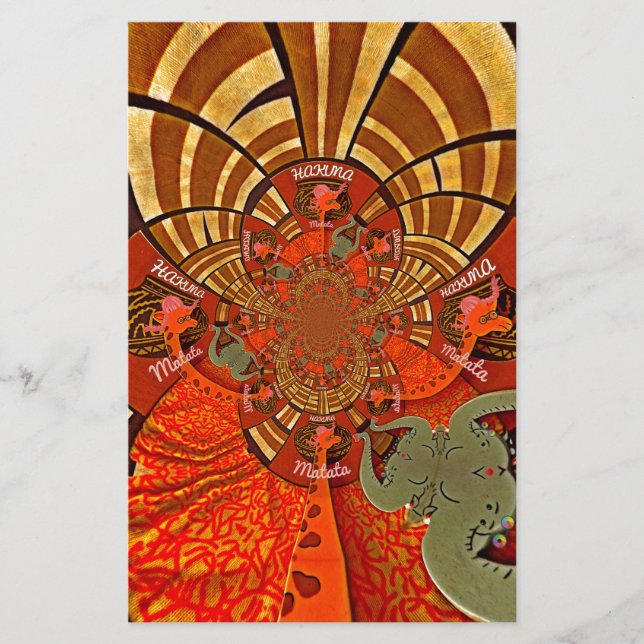 Papeterie Créez votre propre Giraffe africaine unique design (Devant)