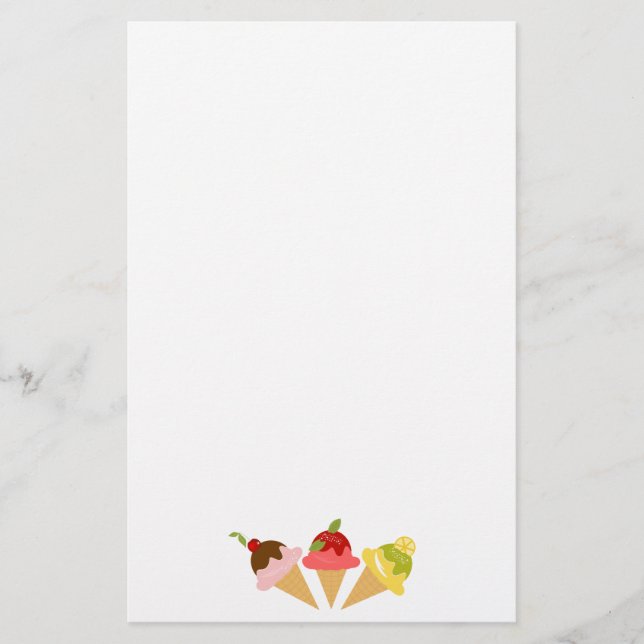 Papeterie Crème glacée délicieuse (Devant)