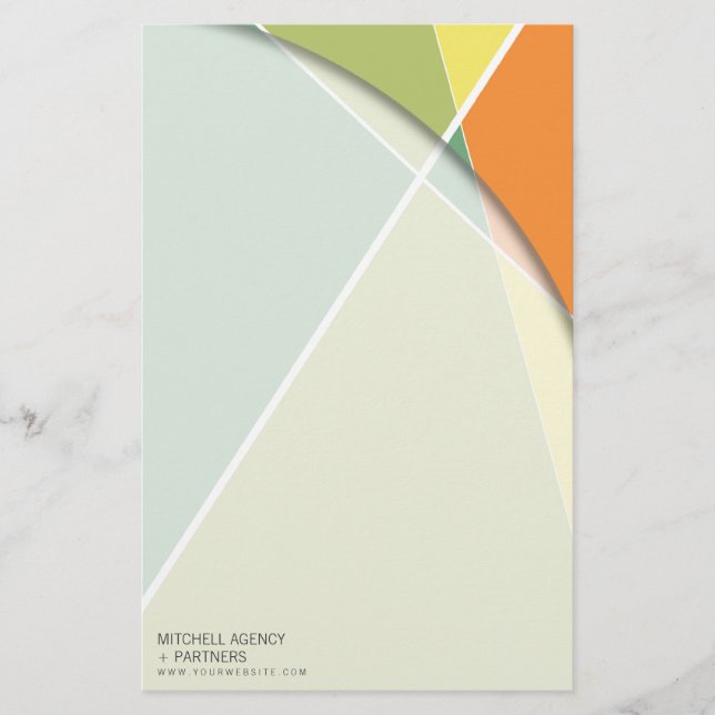 Papeterie Criss Cross Geometry Motif de style  (Devant)