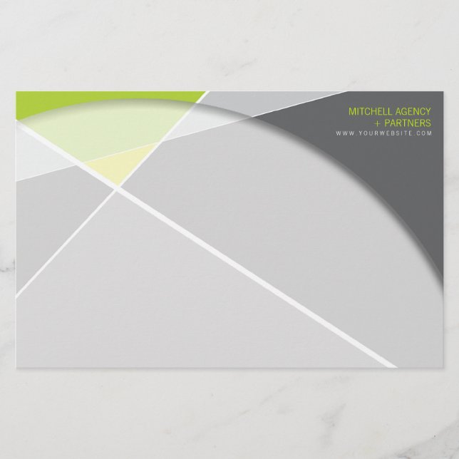 Papeterie Criss Cross Geometry Motif de style  (Devant)