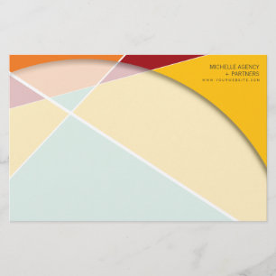 Papeterie Criss Cross Geometry Motif de style